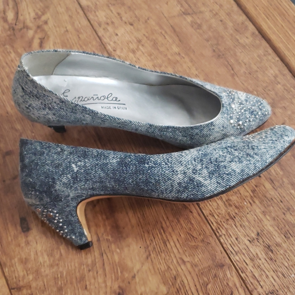 Espanola Jeans Closed Toe Pumps Size 8 1/2 - Picture 8 of 8